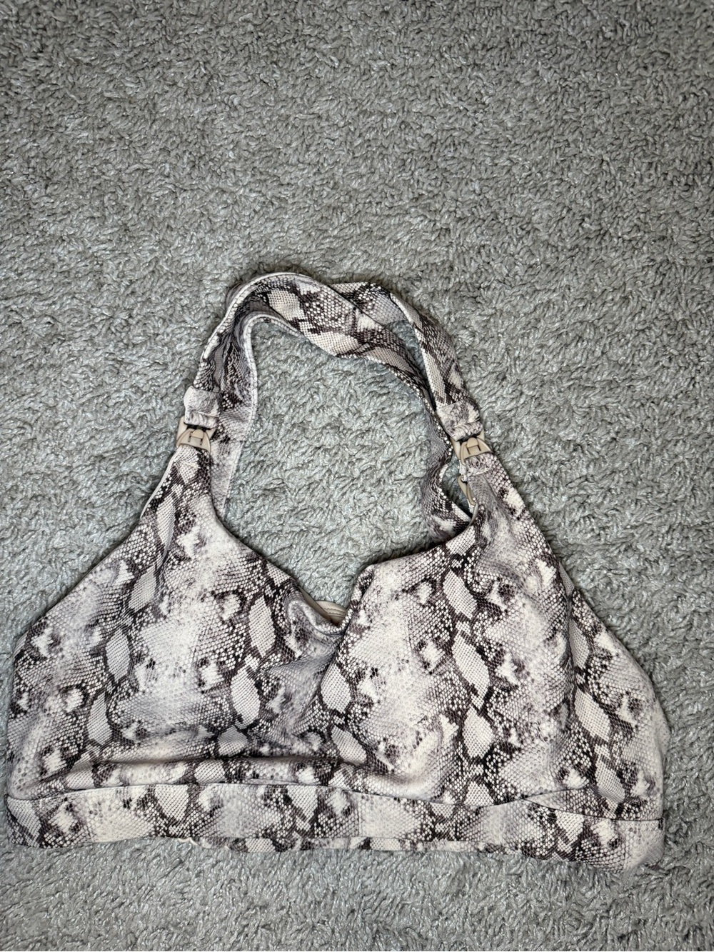 Sweat & Milk Women's Snake-Print Nursing Workout/Sports Bra